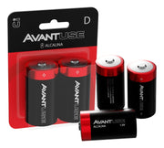 Kit 2 Pilhas Alcalina Grande D 1.5v Avant Use
