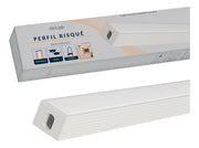 Perfil Barra Risqué Sobrepor 08x09mm 2 Metros IP20 Branco Avant