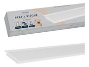 Perfil Barra Risqué Plane Embutir 65x10mm 2 Metros IP20 Branco Avant
