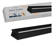 Perfil Barra Risqué Strip Embutir 15x09mm 2 Metros IP20 Preto Avant