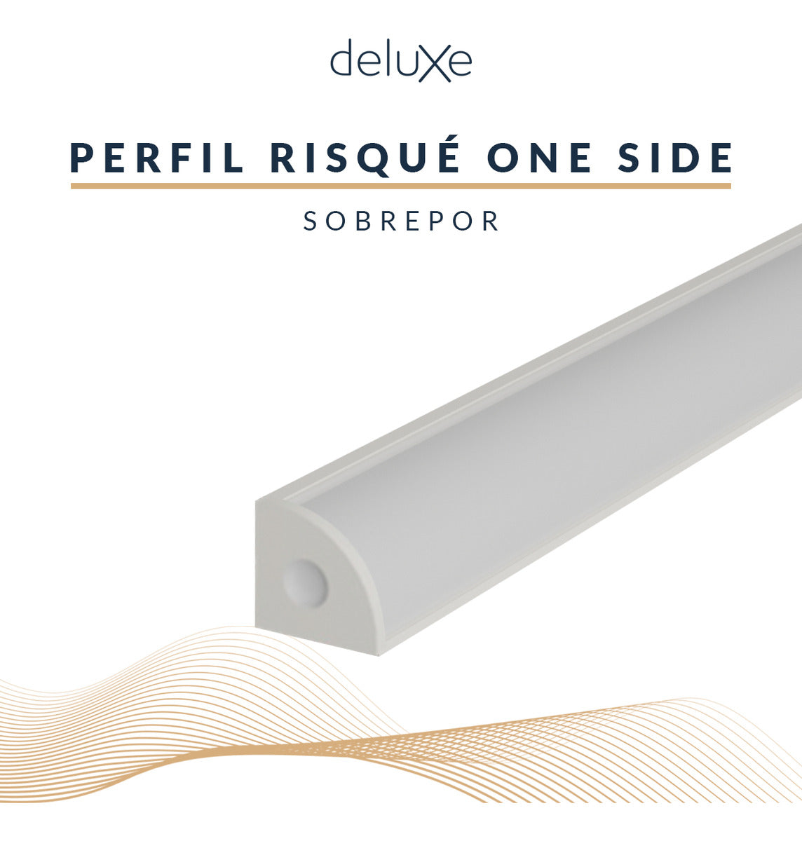 Perfil Barra Risqué Canto 18x13mm 2 Metros IP20 Branco Avant