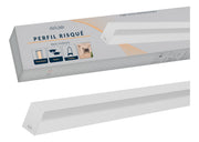 Perfil Barra Risqué Stylus 36x26mm 2 Metros IP20 Branco Avant