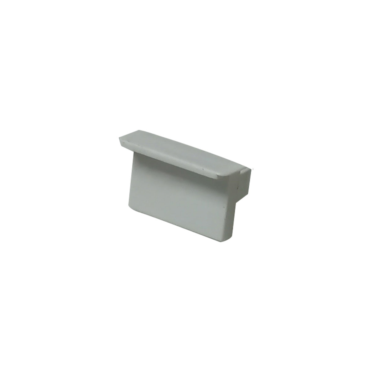 Kit 10 Tampas de Perfil Risque Strip 15x09mm Branco Deluxe