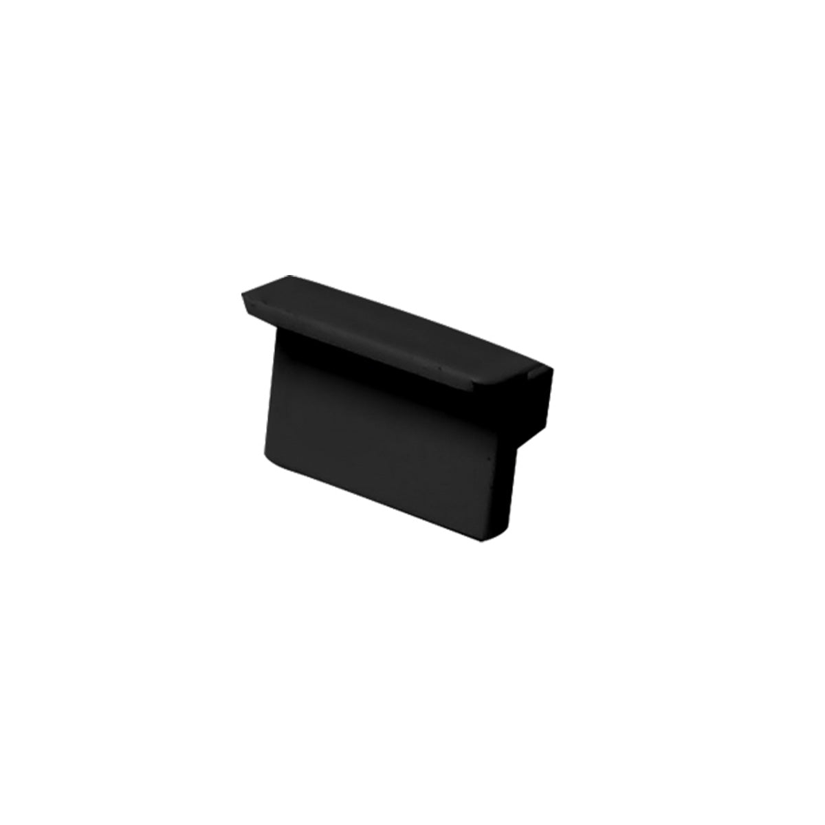 Kit 10 Tampas de Perfil Risque Strip 15x09mm Preto Deluxe