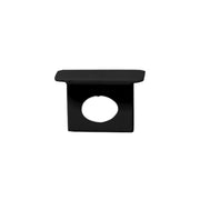 Kit 10 Tampas de Perfil Risque Nano 13x10mm Com furo Preto Deluxe