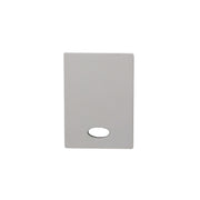 Kit 10 Tampas de Perfil Risque Stylus 36x26mm Com furo Branco Deluxe