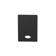 Kit 10 Tampas de Perfil Risque Stylus 36x26mm Com furo Preto Deluxe