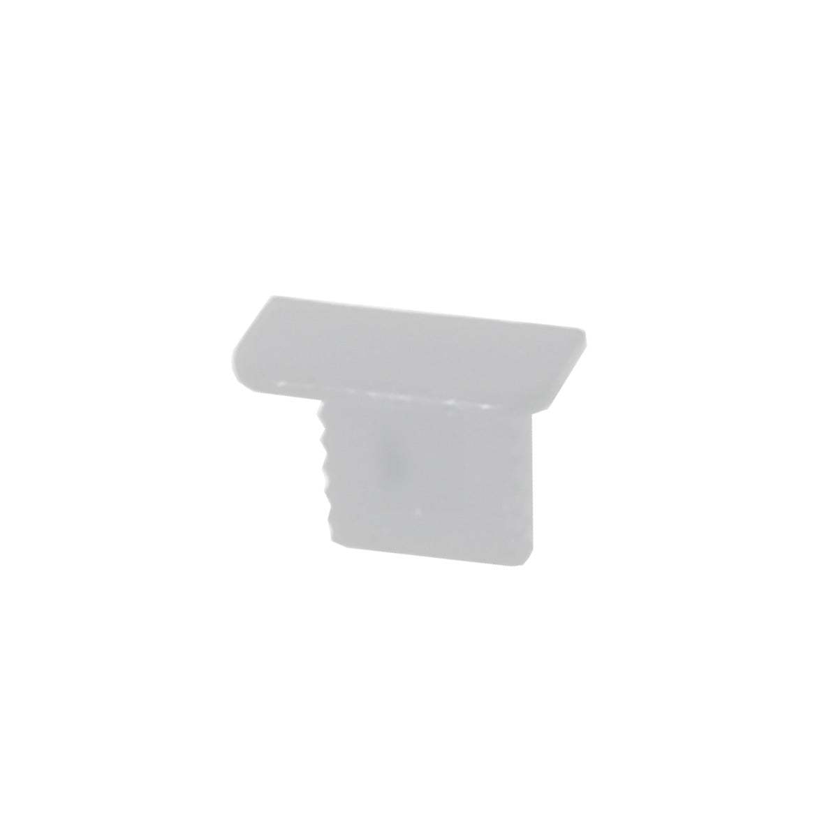 Kit 10 Tampas de Perfil Risque Baby 13x09mm Branco Deluxe