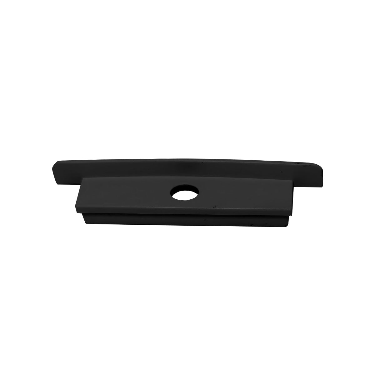 Kit 10 Tampas de Perfil Risque Plane 65x10mm Com furo Preto Deluxe