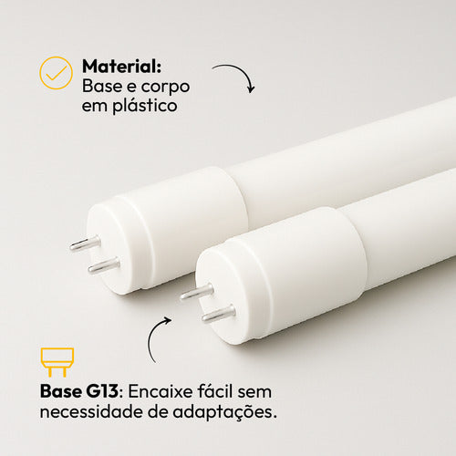 Lâmpada Led Tubular T8 18w Amarela G13 Bivolt IP20 Avant
