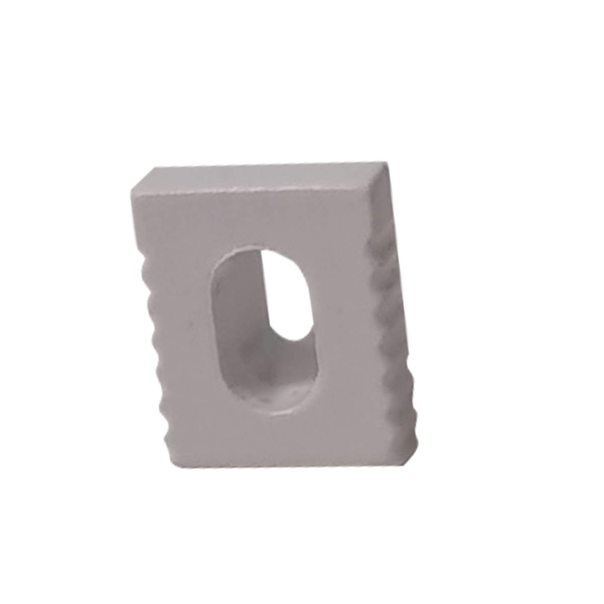 Kit 10 Tampas de Perfil Risque Minimal 08x09mm Com furo Branco Deluxe