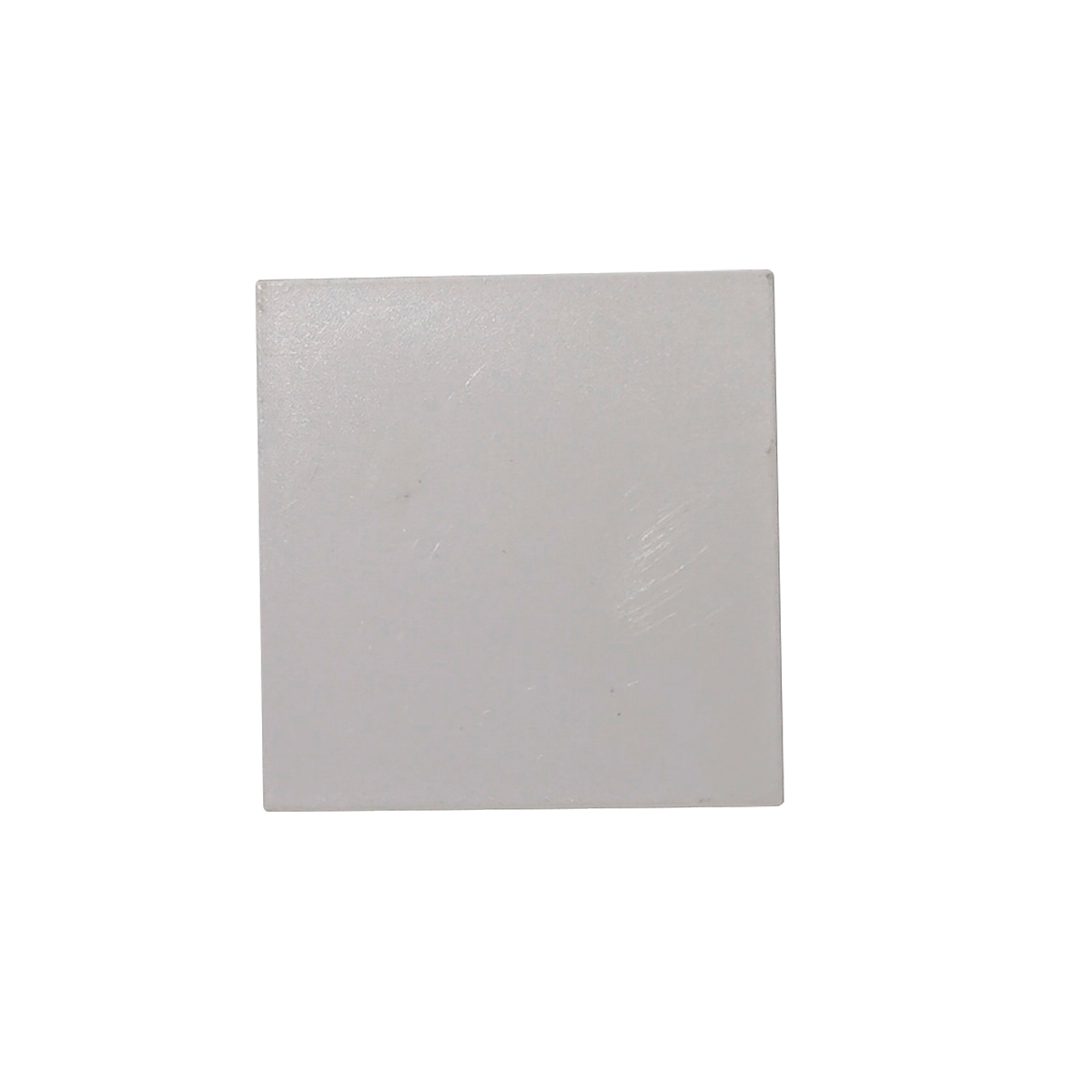 Kit 10 Tampas de Perfil Risque Slat 35x35mm Branco Deluxe