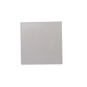 Kit 10 Tampas de Perfil Risque Slat 35x35mm Branco Deluxe