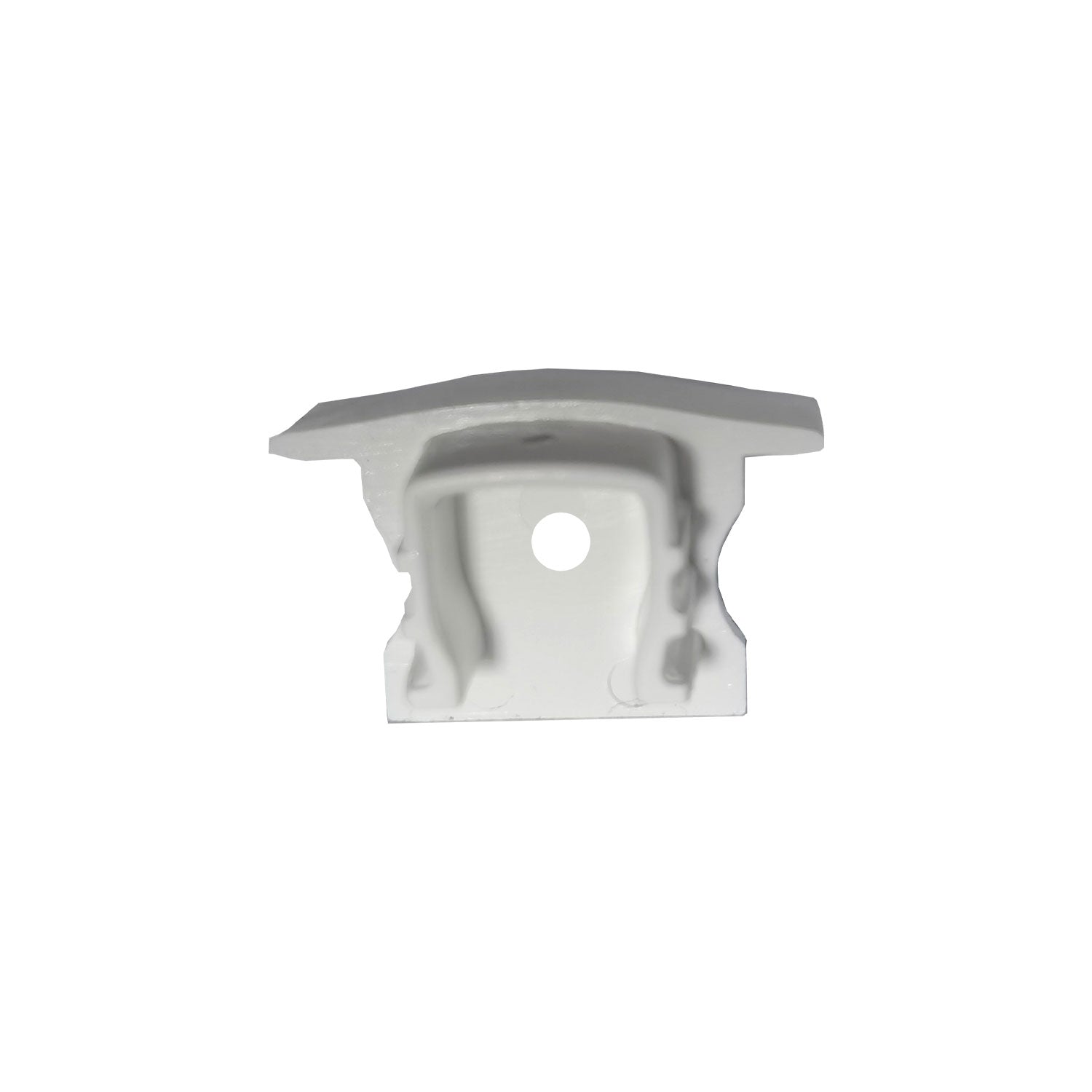 Kit 10 Tampas de Perfil Risque Inside 24x15mm Com furo Branco Deluxe
