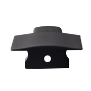 Kit 10 Tampas de Perfil Risque Inside 24x15mm Com furo Preto Deluxe