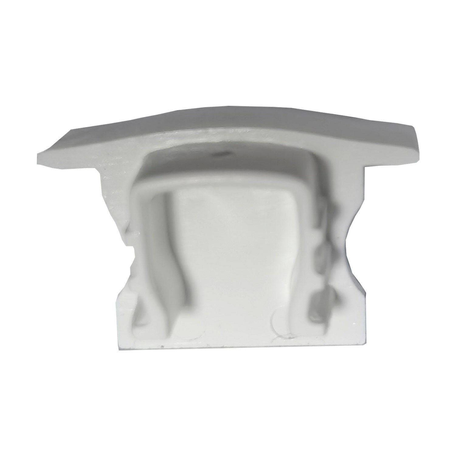 Kit 10 Tampas de Perfil Risque Inside 24x08mm Branco Deluxe