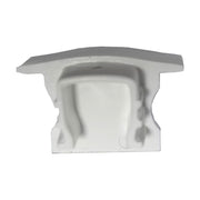 Kit 10 Tampas de Perfil Risque Inside 24x08mm Branco Deluxe