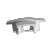 Kit 10 Tampas de Perfil Risque Inside 24x08mm Com furo Branco Deluxe