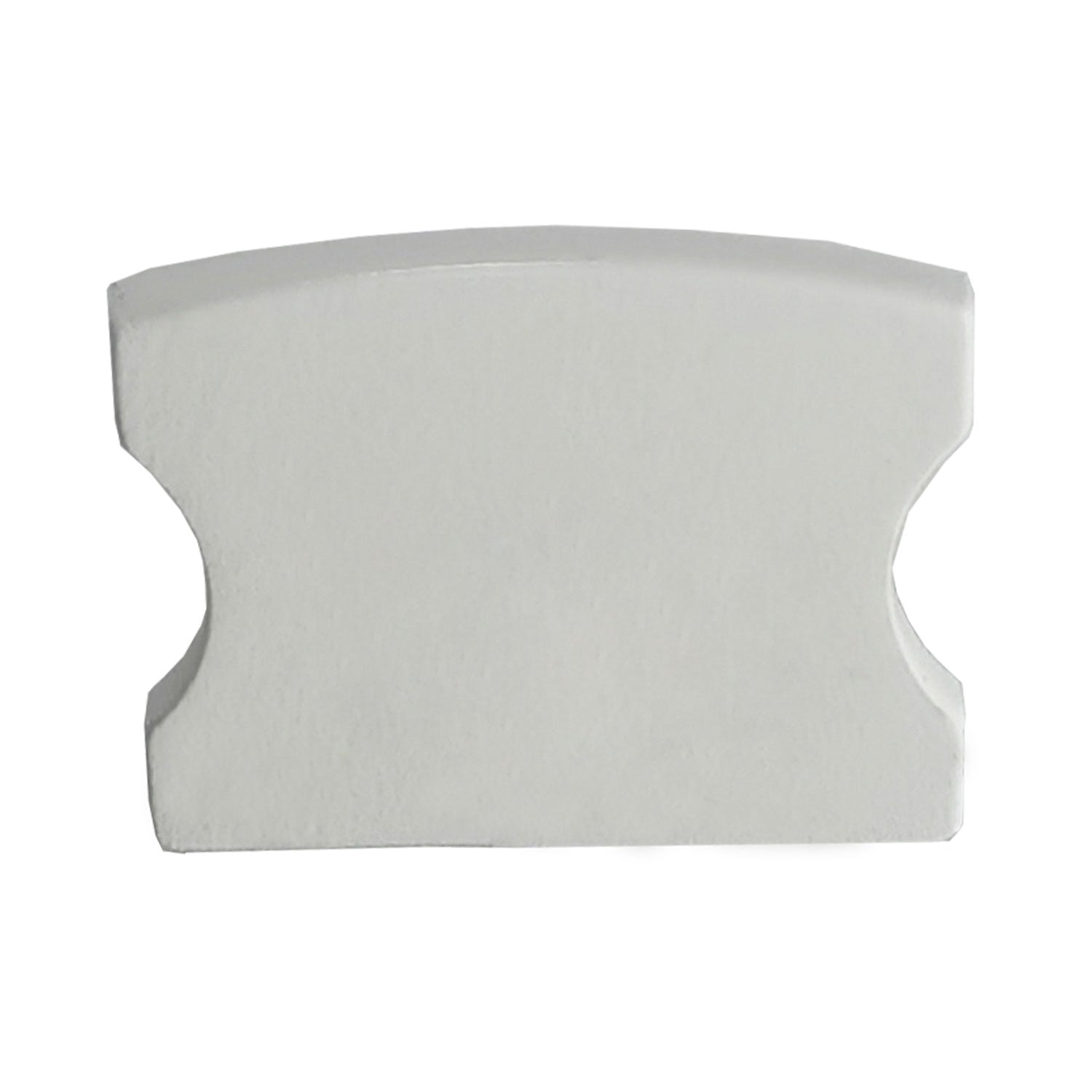 Kit 10 Tampas de Perfil Risque Slat 17x15mm Branco Deluxe
