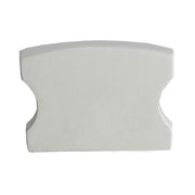 Kit 10 Tampas de Perfil Risque Slat 17x15mm Branco Deluxe