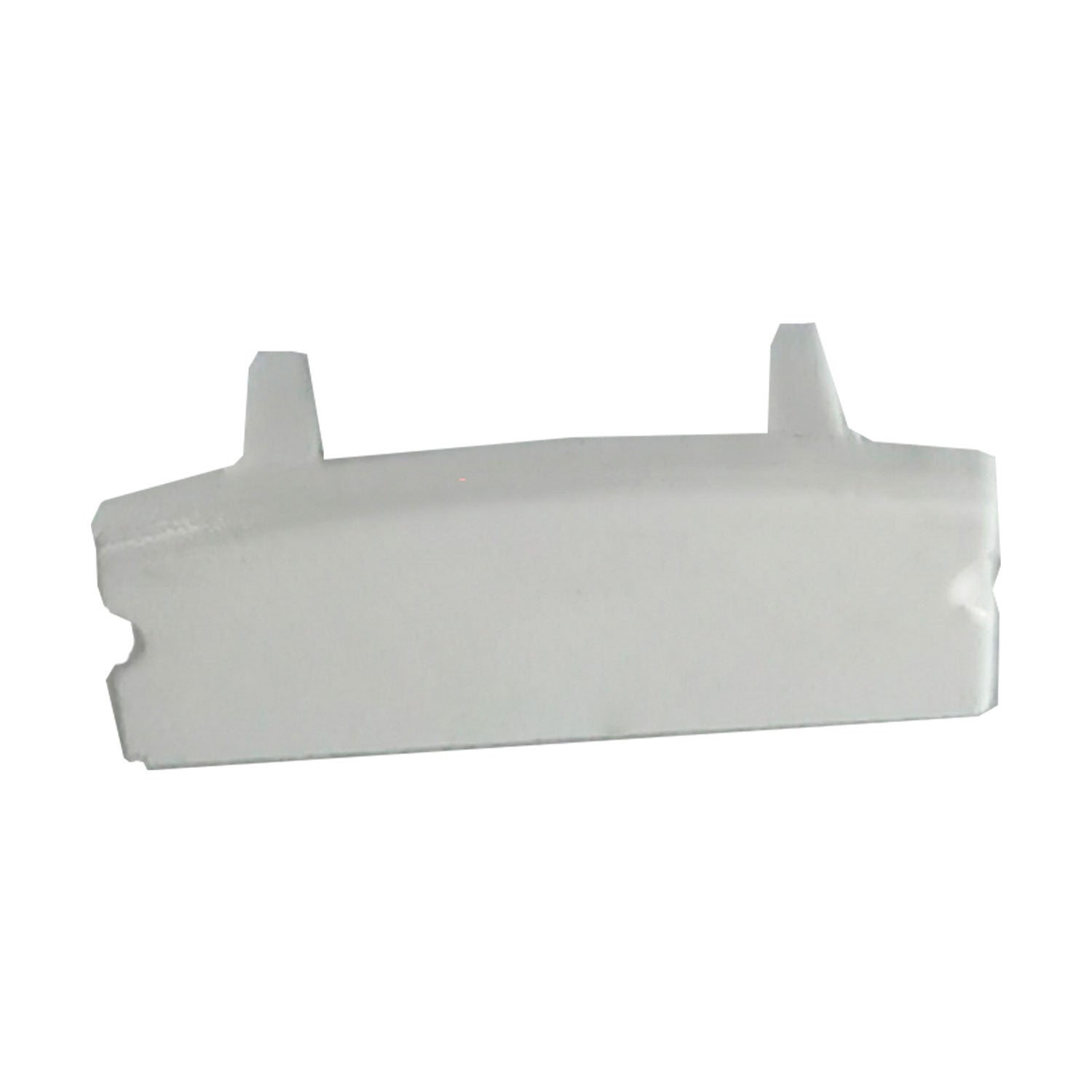 Kit 10 Tampas de Perfil Risque Slat 17x08mm Branco Deluxe