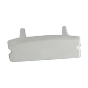 Kit 10 Tampas de Perfil Risque Slat 17x08mm Branco Deluxe