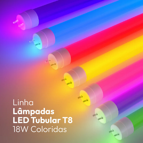 Lâmpada Led Tubular T8 18w Rosa G13 Bivolt IP20 Avant