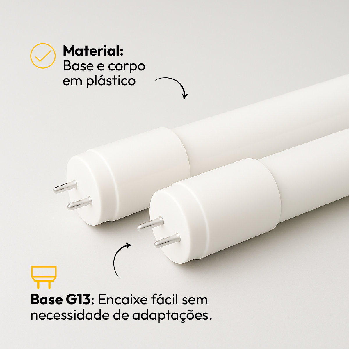 Lâmpada Led Tubular T8 18w Ultra Violeta G13 Bivolt IP20 Avant