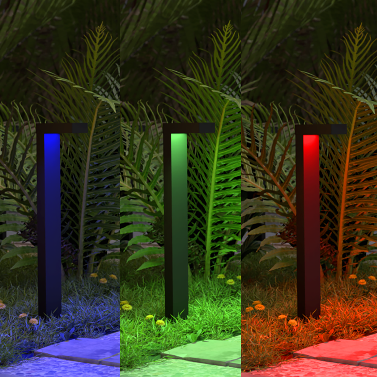 Espeto De Jardim Led Nimus 10w RGB IP65 Bivolt IP65 Preto Avant