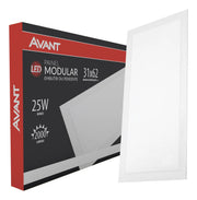 Painel Led Modular 62cm 25w 4000K Emb. ou Pendente Pr Avant