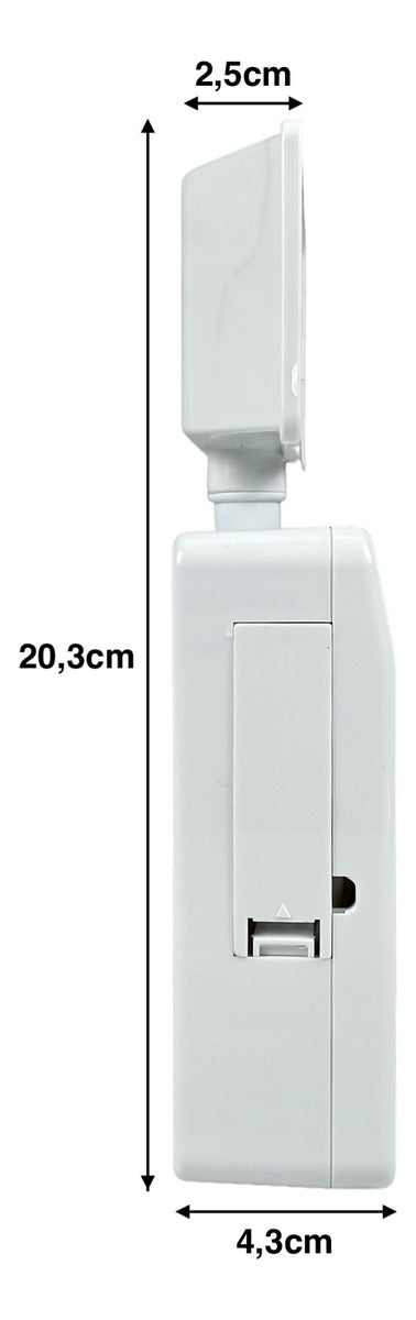 Luminaria Led Emergencia Bloco 2w 6000K Branco Frio Bivolt Branco Avant