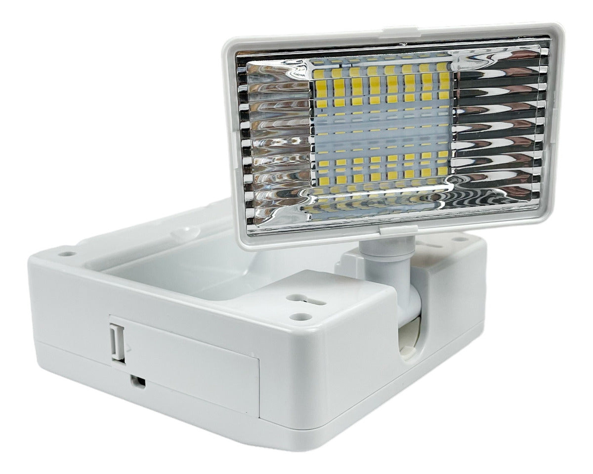 Luminaria Led Emergencia Bloco 2w 6000K Branco Frio Bivolt Branco Avant