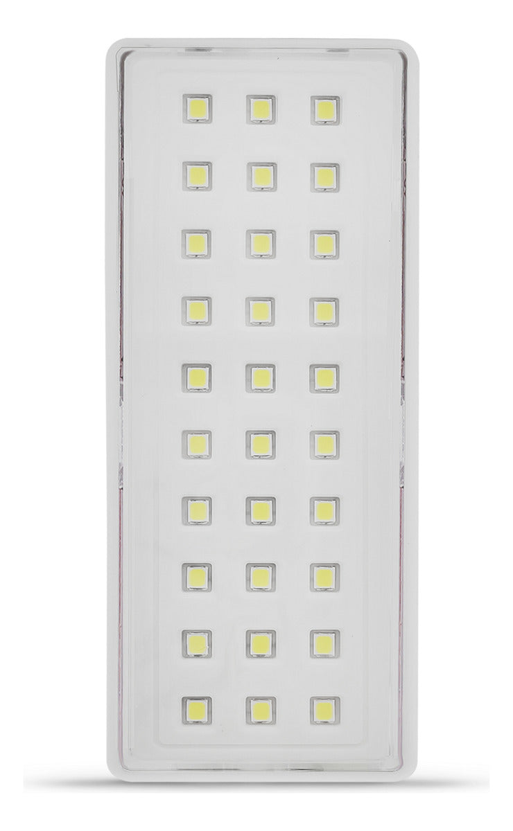 Luminária Led Emergência Barra 1w 6000K Branco Frio Bivolt Branco Avant