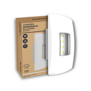 Luminária Led Emergência Balizador 1w 6000K Branco Frio Bivolt Branco Avant
