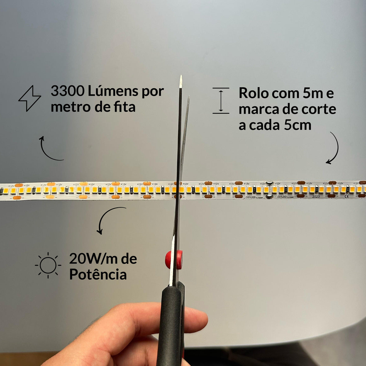 Fita Led Risqué 20w 2700k Branco Quente 3300lm IP20 12v Avant