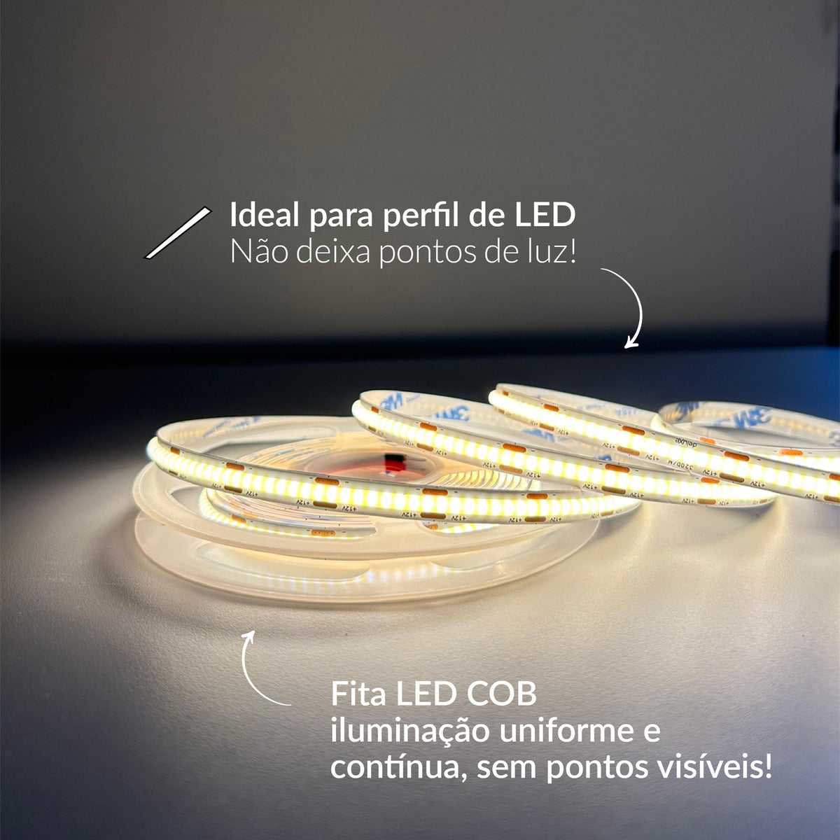 Fita Led Luce 15w 3000k Branco Quente 1350lm IP20 12v Avant