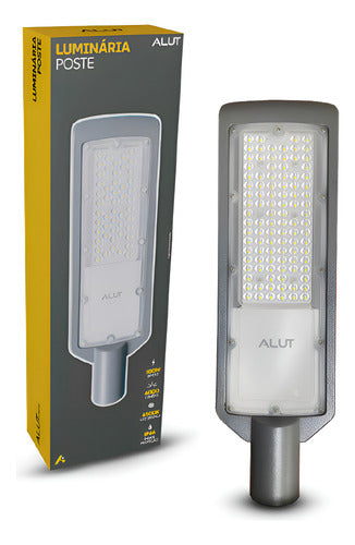 Luminária Led Poste Detroit 100w 6500k Branco Frio Bivolt Ip66 Avant Pro