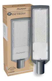 Luminária Led Poste Detroit 150w 6500k Branco Frio Bivolt Ip66 Avant Pro