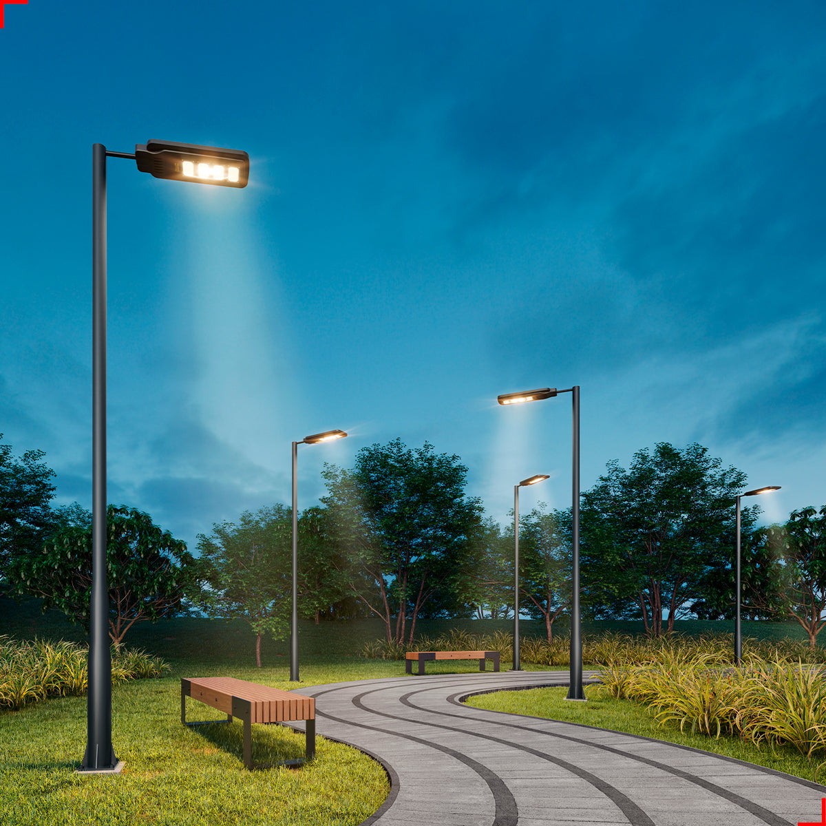 Luminária Led Poste Detroit Nema 200w 6500k Branco Frio Bivolt Avant Pro