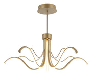Lustre Pendente 52w 3 em 1 Led Liz 3000k/6500k Dourado Avant
