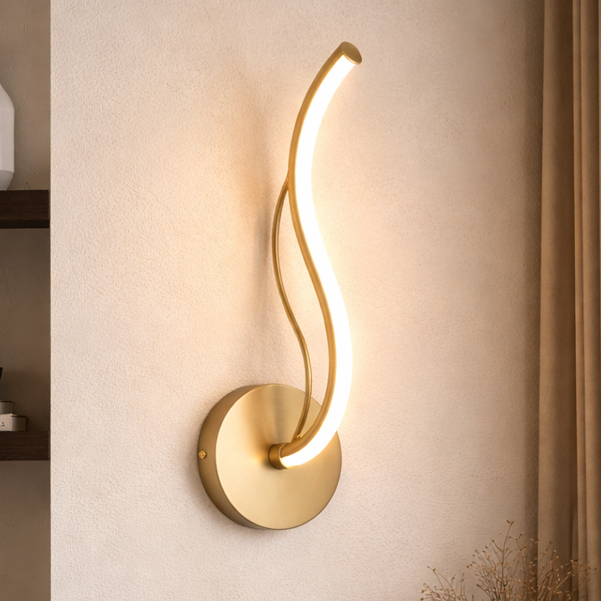 Arandela Led Liz 12w 3000K/6500K Dourado Avant