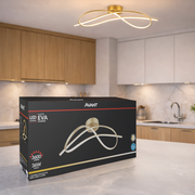 Plafon Led Eva 36w 3000k/6500k IP20 Dourado Bivolt Avant