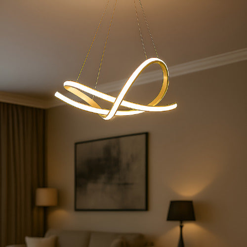 Pendente Led Eva 36w Com Seleção de temperatura Quente/Neutro/Frio Dourado Cod: 589098072 Avant