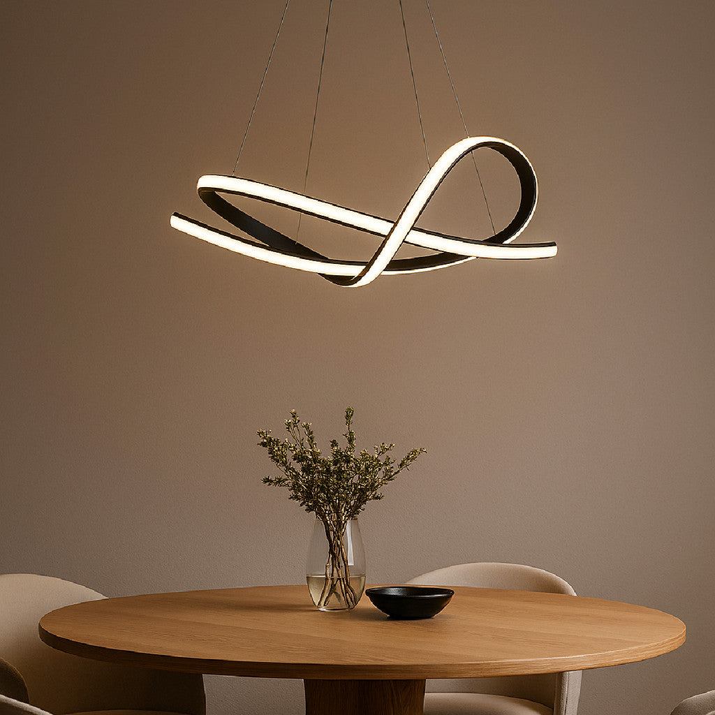 Pendente Led Eva 36w 3 em 1 3000k/6500k IP20 Bivolt Preto Avant