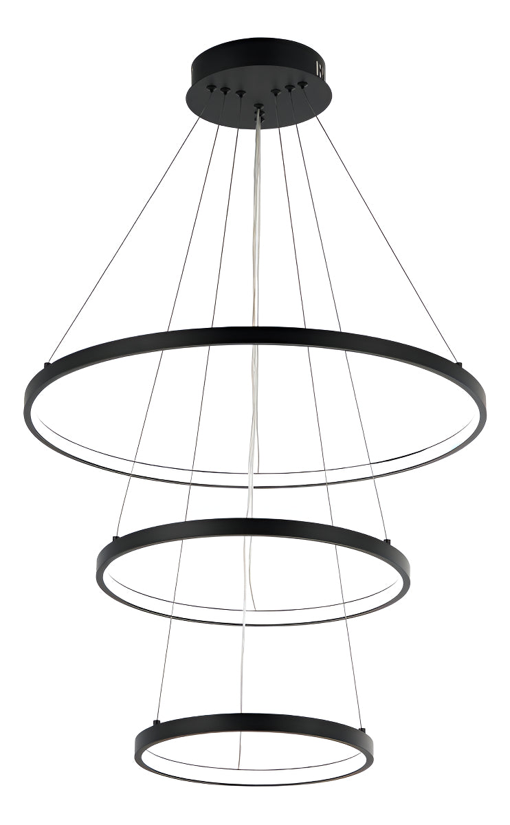 Pendente Led Alice 60w Banco Quente/Neutro/Frio IP20 Bivolt Preto Avant