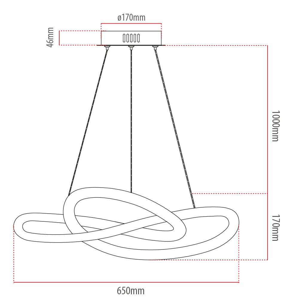 Pendente Led Maria 50w Com Seleção de temperatura Quente/Neutro/Frio Dourado Cod: 589228073 Avant