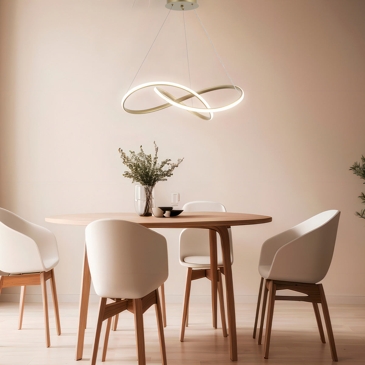 Pendente Led Maria 50w Com Seleção de temperatura Quente/Neutro/Frio Dourado Cod: 589228073 Avant