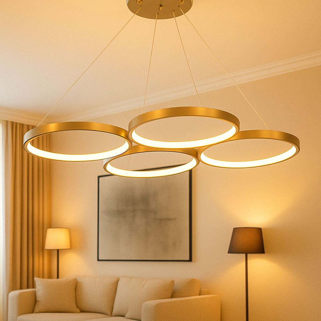 Pendente Mariana 60w 3 em 1 Led Mariana 3000k/6500k IP20 Bivolt Dourado Avant