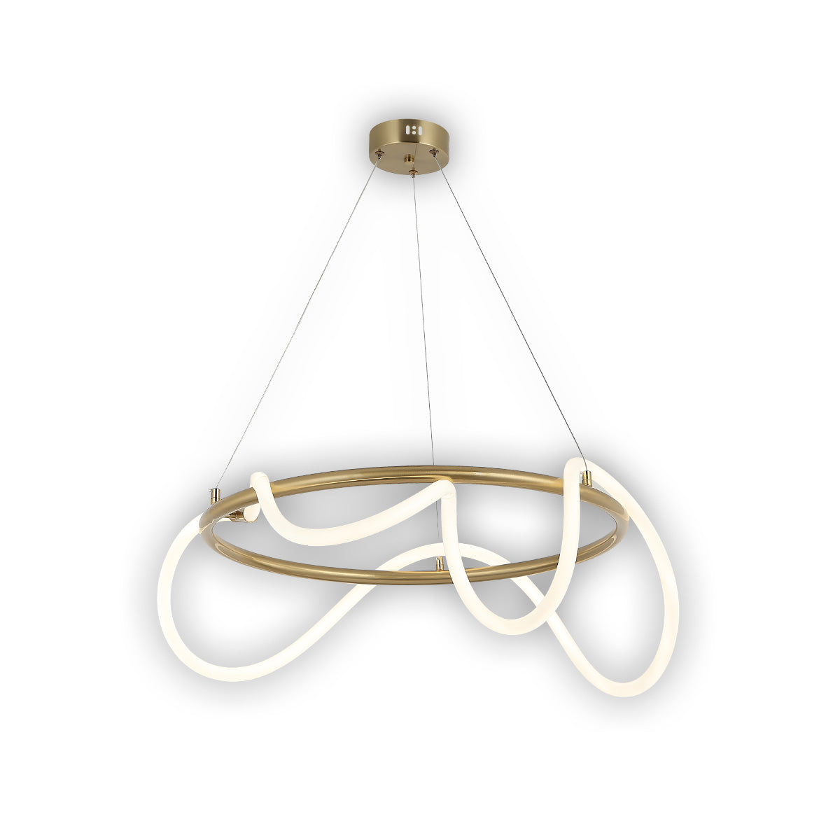 Pendente Led Valentina 80w 3000k/6500k IP20 Bivolt Dourado Avant