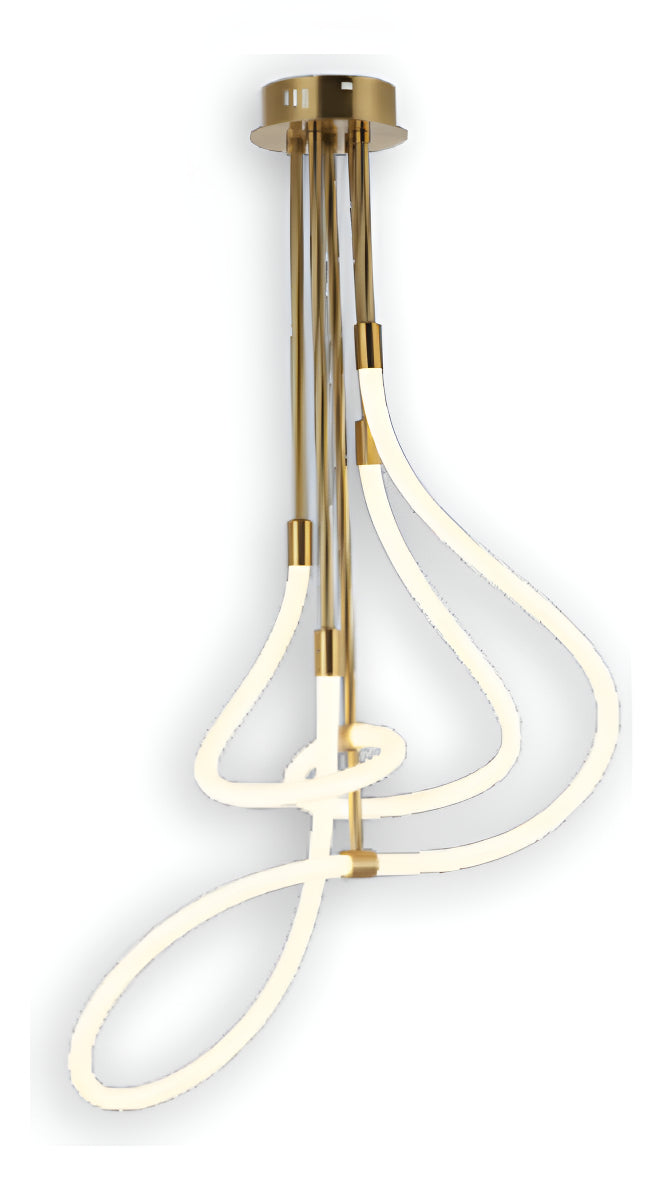 Pendente Led Marina 80w 3000k/6500k IP20 Bivolt Dourado Alut